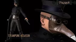 Steampunk Assasin Low-poly 3D model