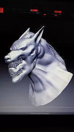 strange werewolf 3D model