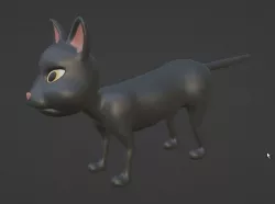 Stylize Cat Low-poly 3D model