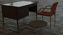 Table for a cozy home interior 3D model
