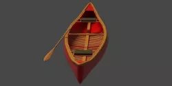 Tandem Canoe 3D model