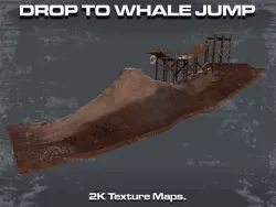 THE DROP TO WHALE JUMP Low-poly 3D model