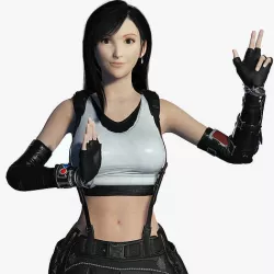 Tifa Lockhart Game Ready Low-poly 3D model