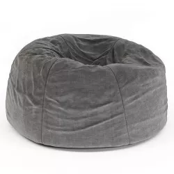 Tweed Charcoal Bean Bag Chair 3D model