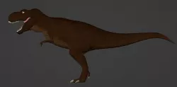Tyrannosaurus Rex Model - texture painted with bump 3D model