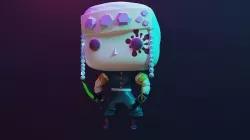 Uzui Tengen Demon slayer Funko Pop style 3D model
