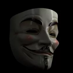 V for Vendetta Mask 3D model