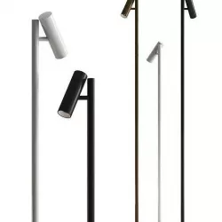 Vector Pole Black by Dexter Floor Lamp 3D model