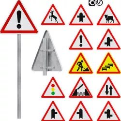 Warning signs set 3 3D model