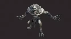 Werewolfs Low-poly 3D model