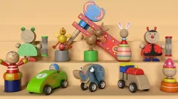 Wooden Toys Package Low-poly 3D model