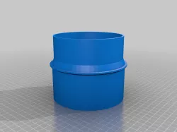 120mm Dust extraction port to 5" Flex Hose for Felder