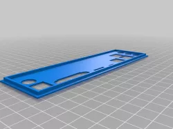 ASUS PRIME B450 PLUS IO Shield, backplate(trimmed)