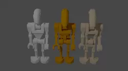 B1 Battle Droid V4 (Lego Compatible) (Includes parts for BX Commando)