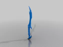 daedric dagger ( 3d_printing_maniac ) - one piece