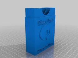 Deck and dice box for Dice Park