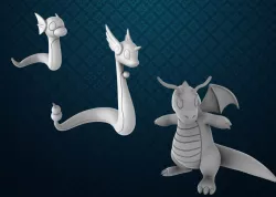 Dratini / Dragonair / Dragonite (Pokemon 35mm True Scale)