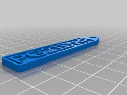 dwf Plate Keyring