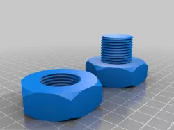 Finished threaded nut and bolt