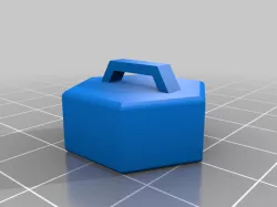 Hexagonal keychain box