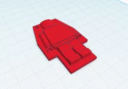 Lego Shape Keychain