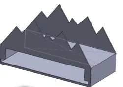 Mountain Range Napkin and Square Coaster Holder