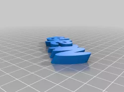 My Customized iamburny's v2  Text - Name Keyring / Keyfob