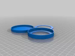 Parametric solar filter for binoculars, with nubs for soft lens border