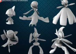 Ralts / Kirlia / Gardevoir / Gallade / Mega Gardevoir / Mega Gallade (35mm True Scale Pokemon)