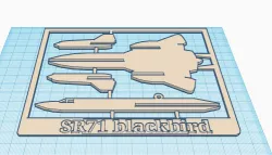 SR71  blackbird (kit card)