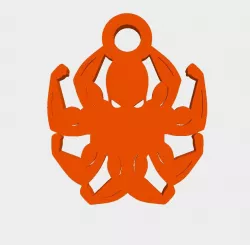 Strong Octo Keychain