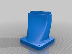 Tesla M40/P40 Fan adapter/shroud for 92 × 92mm Fan 