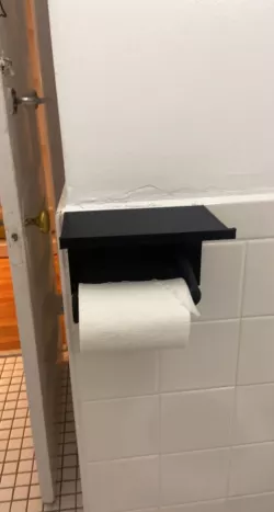 Toilet Paper Holder with phone shelf