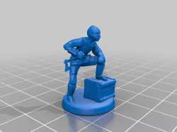 Viking Old Warrior Miniature (28mm) (test)