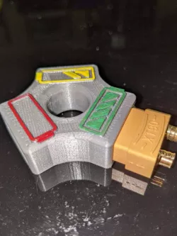 XT90 battery cap with charge indicators