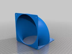 140mm Fan duct 90° angle