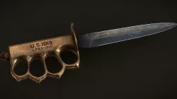1918 mark I trench knife - Low Poly Low-poly 3D model