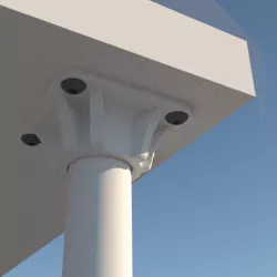 3/4 Inch PVC Desk Mounts | Customizable