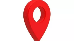 3D Map Pointer Red 3D model