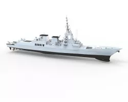 Alvaro de Bazan class Low-poly 3D model