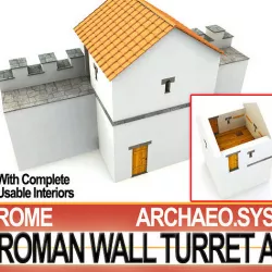 Ancient Roman Wall Turret A 3D model