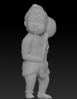 Bal Hanuman printable castable 10cm 3D model 3D model