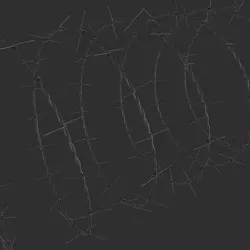 Barbed wire 01 3D model