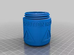 Beta Radiation Absorption Container for Radioactive mineral samples