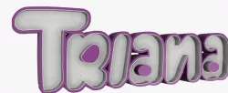 Cartel Luminoso led RGB ( Triana )