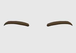 Cartoon Basic Eyebrow  3D model