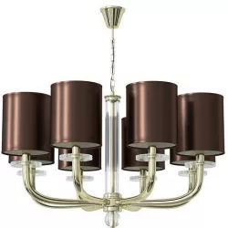 Chandelier gold Clear crystal 3D model