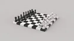 Chess Set 3D model
