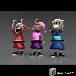 Christmas Elves 3D model