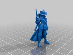 Cyberpunk Cowgirl Gunslinger